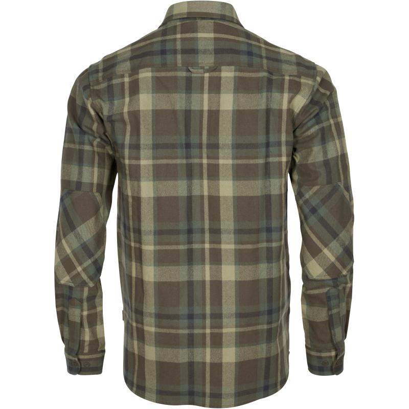 Pinewood Lappland Rough Flannel Shirt Green/Brown S