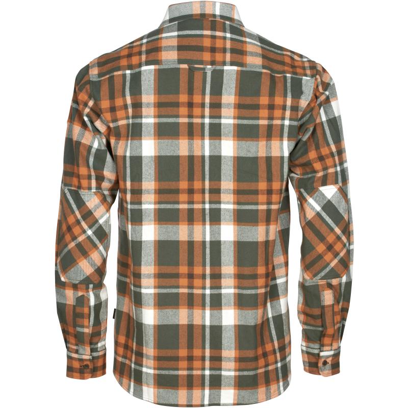 Pinewood Lappland Rough Flannel Shirt Green/Orange S