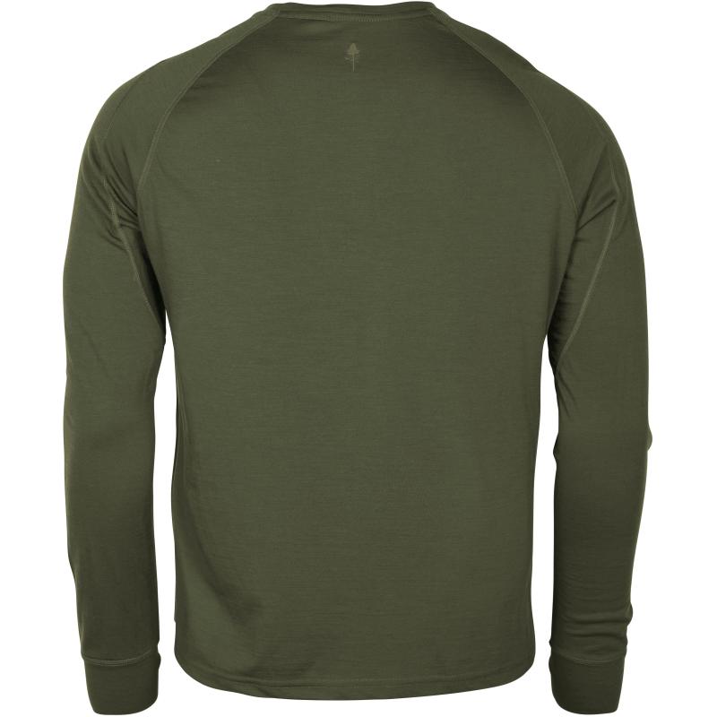 Pinewood Lappland Merino Wool L/S T-Shirt Mossgreen S