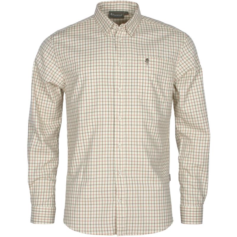 Pinewood Nydala Grouse Shirt Offwhite/Green S