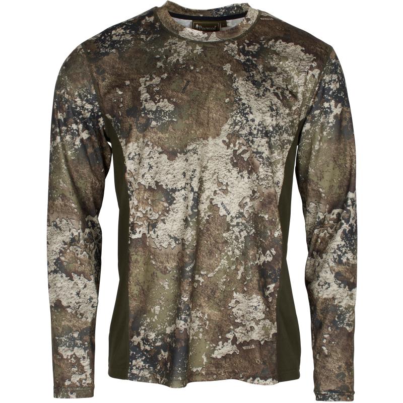 Pinewood Furudal Insect Safe L/S T-Shirt Strata/Mossgreen M