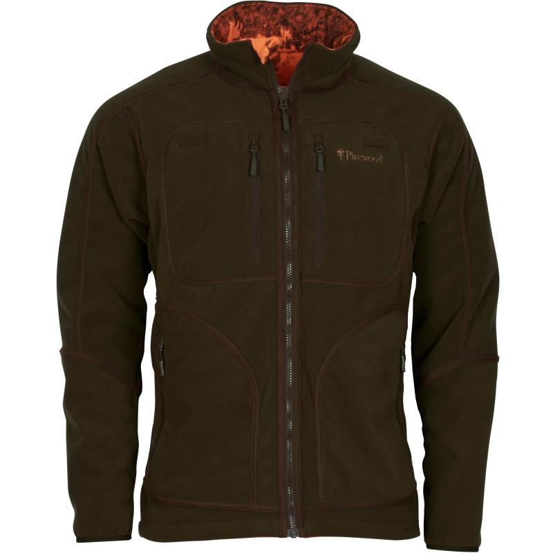 Pinewood Furudal Reversible Camou Fleece Jacket H.Brown/Strata Blaze S