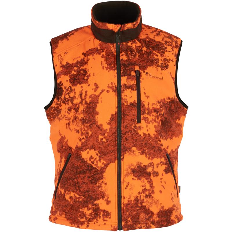 Pinewood Småland Reversible Vest Strata Blaze/H.Green S