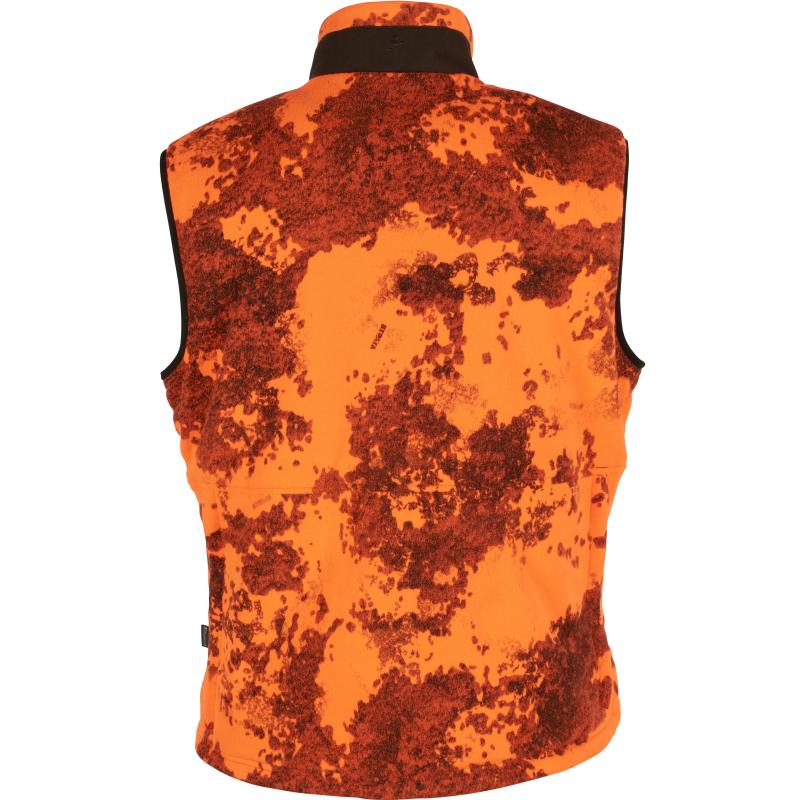 Pinewood Småland Reversible Vest Strata Blaze/H.Green L