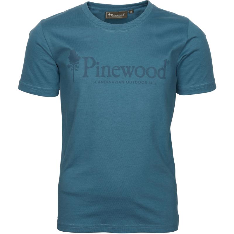 Pinewood Outdoor Life Kids T-Shirt Azur Blue 116