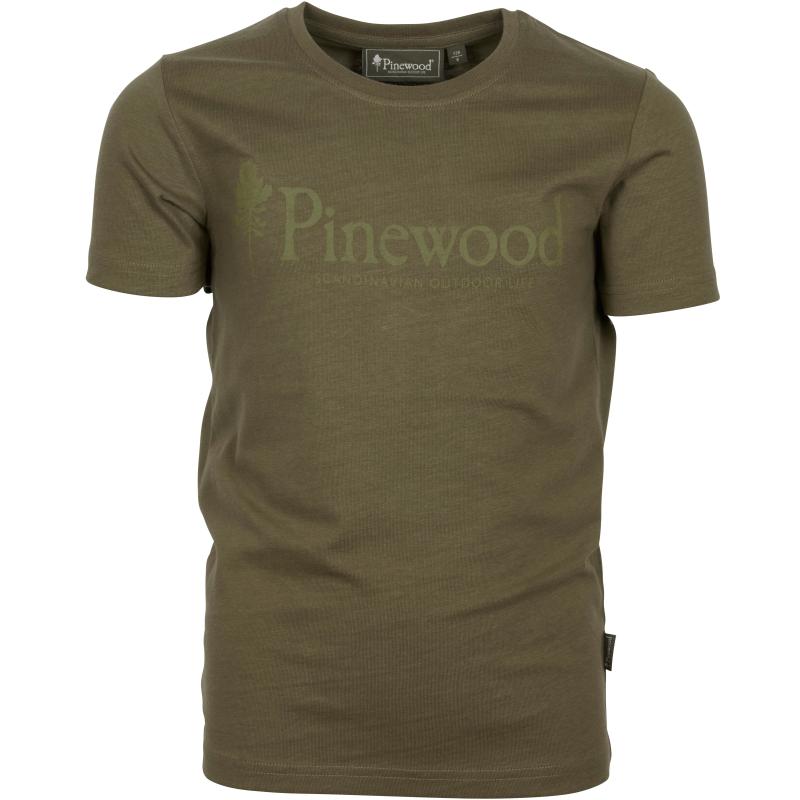 Pinewood Outdoor Life Kids T-Shirt H.Olive 116