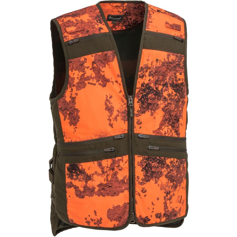 Pinewood Furudal Hunter Pro Vest Strata Blaze/Suede Brown S