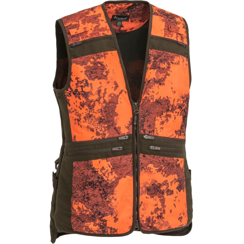 Pinewood Furudal Hunter Pro Women Vest Strata Blaze/Suede Brown XS