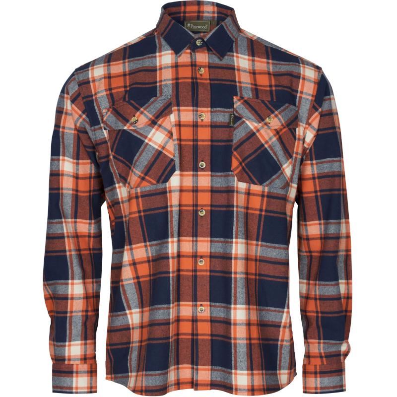 Pinewood Härjedalen Shirt Navy/Orange M