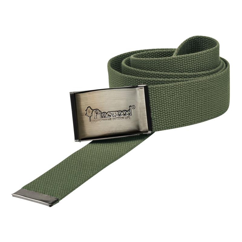 Pinewood Canvas Belt Olive Unisize