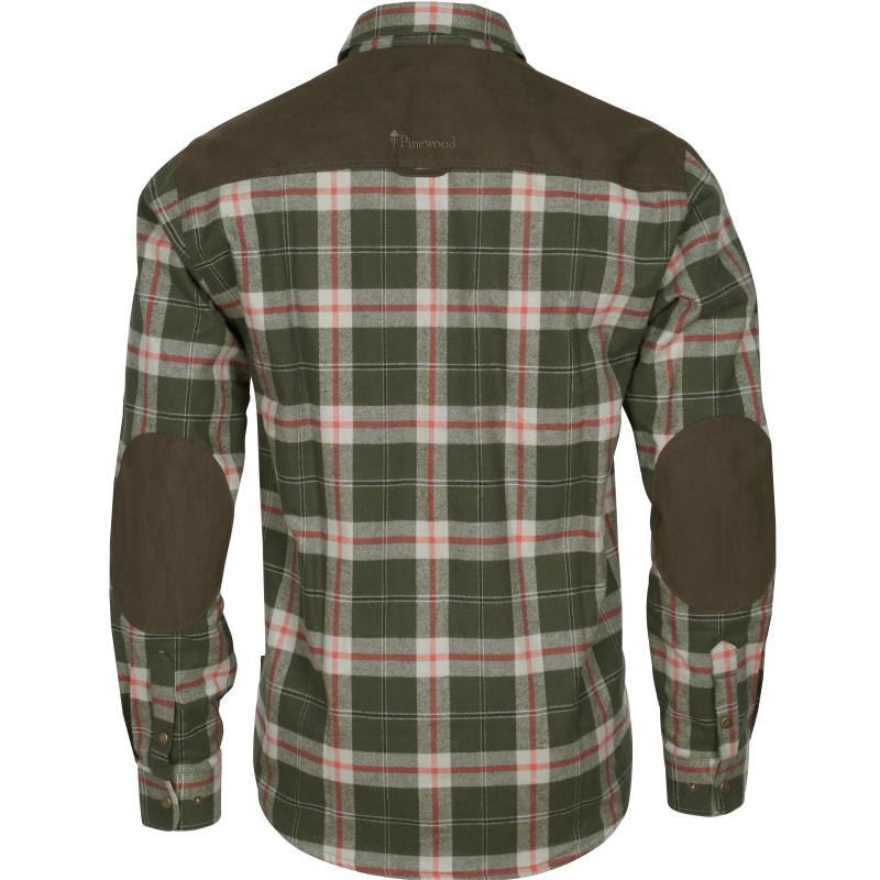 Pinewood Douglas Shirt D.Green/Red M