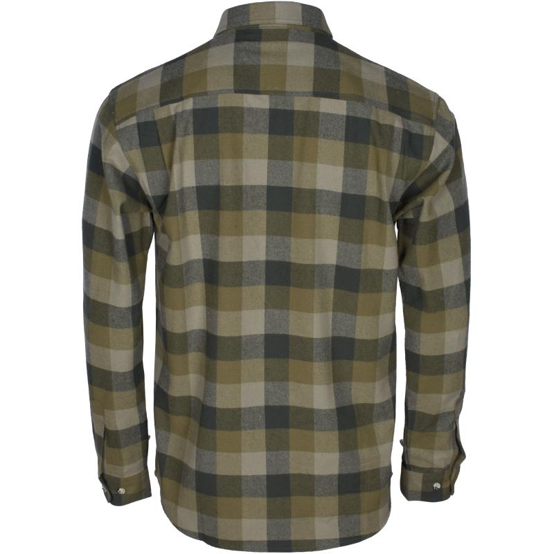 Pinewood Lumbo Shirt Olive/Suede Brown L