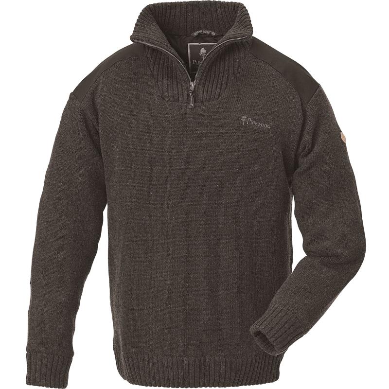 Pinewood Hurricane Sweater Brown Melange S