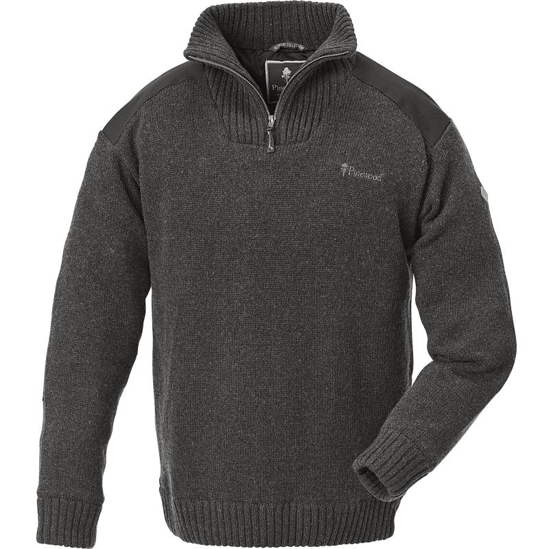 Pinewood Hurricane Sweater D.Grey Melange S