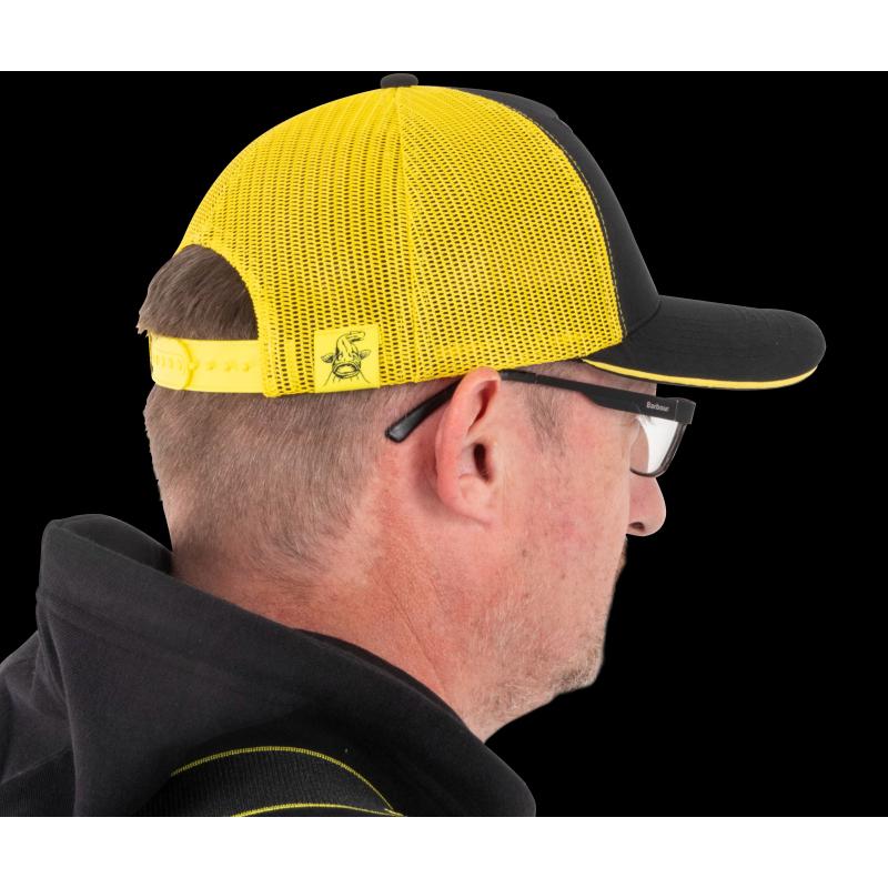 BlackCat Black and Yellow Trucker Cap