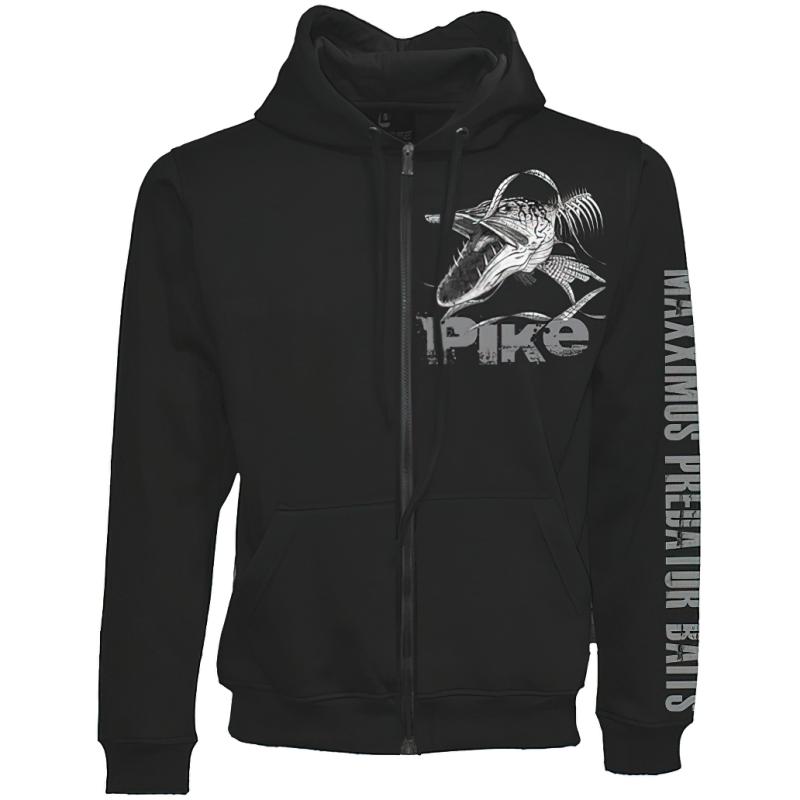 FLADEN Hoody jacket angry skeleton pike black S