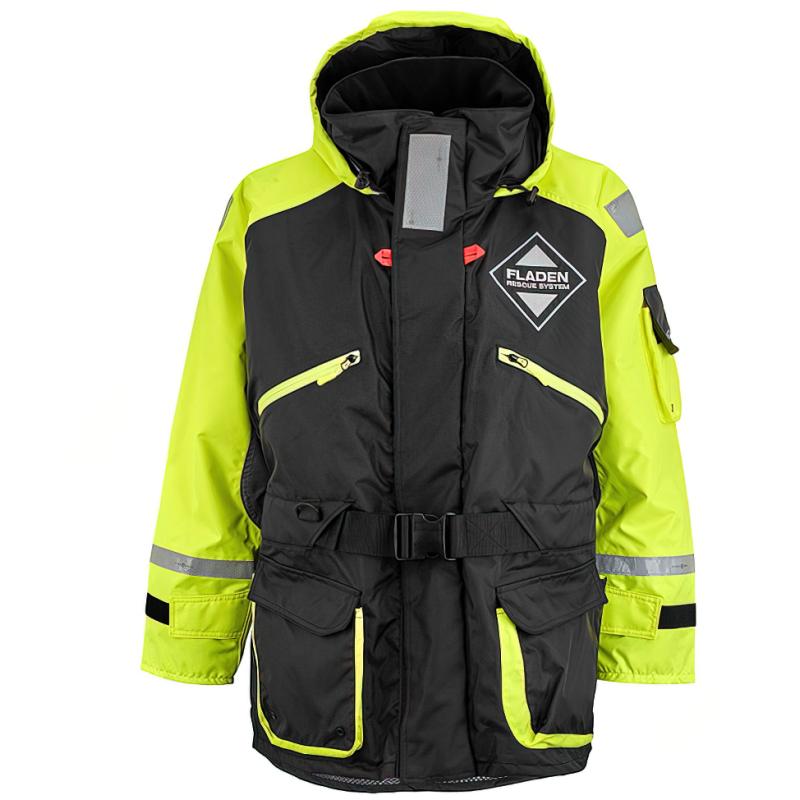 FLADEN Floatation Jacke 846XY black/yellow S