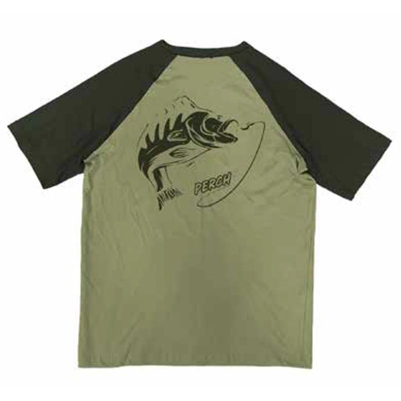 Fladen T-shirt duo green Perch L