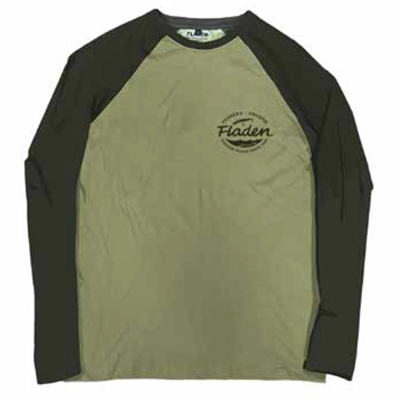 Fladen T-shirt long sleeve duo green pike L