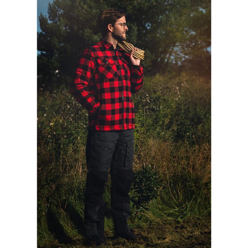 Fladen Forest shirt thermal redblack 3XL