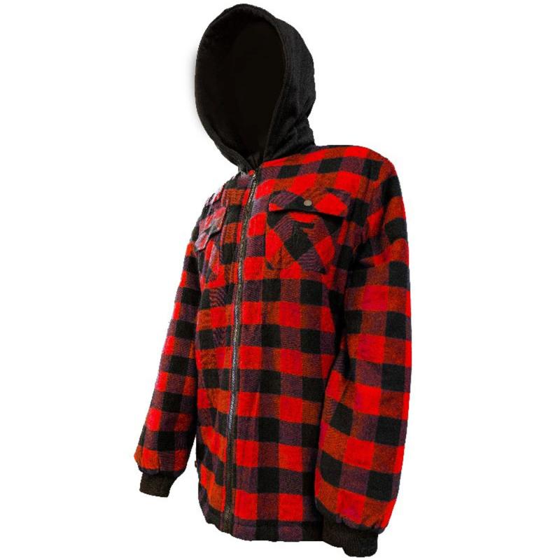 Fladen Forest hoody thermal redblack 2XL