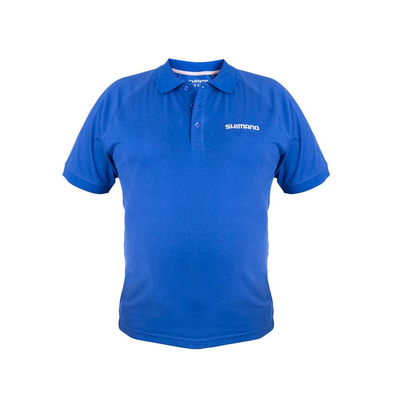 Shimano Short Sleeve Polo Blue L