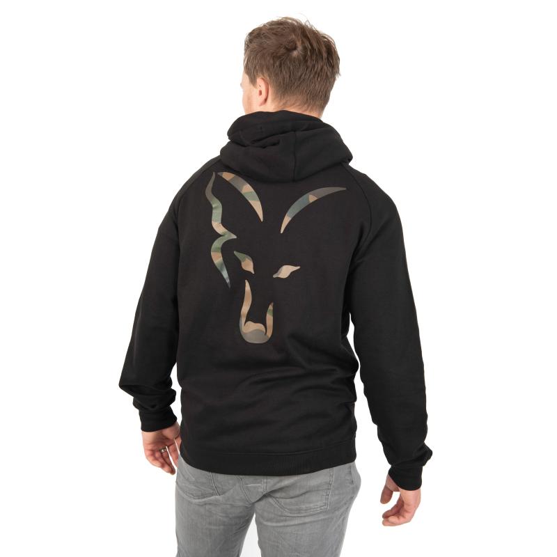 Fox Lw Black Camo Print Zip Hoody M