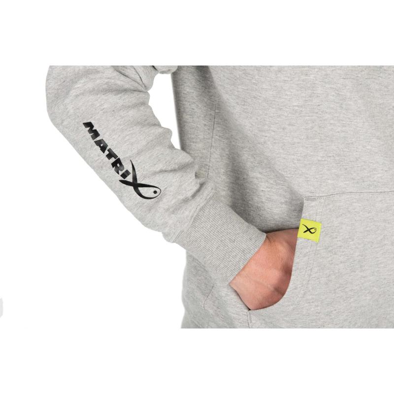 Matrix Full Zip Hoody Marl Grey/Lime (Black Edition) - XXXL