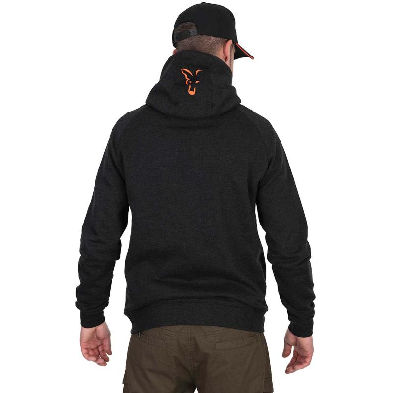 Fox Collection LW Hoody - Black / Orange - S