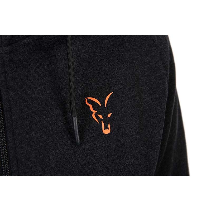 Fox Collection LW Hoody - Black / Orange - S