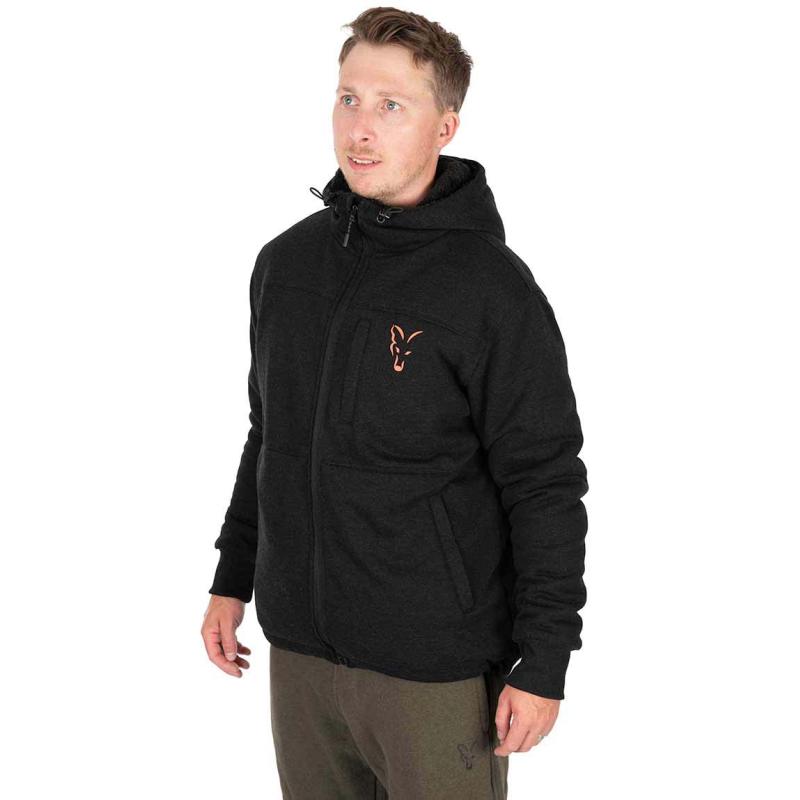 Fox Collection Sherpa Jkt Black / Orange MED