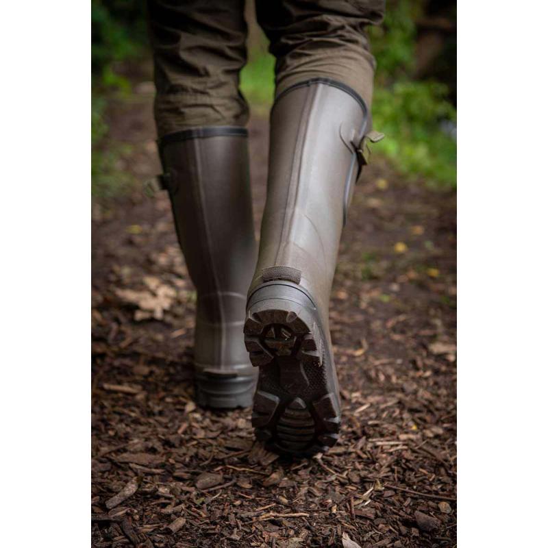 Neoprene lined Camo/Khaki Rubber Boot (Size 7)