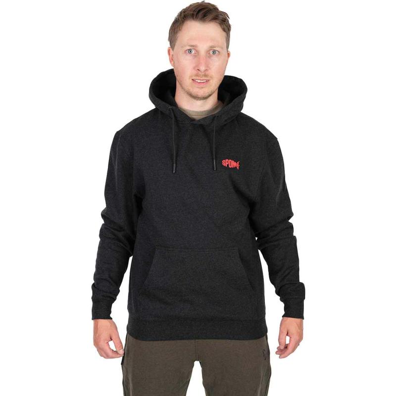 Spomb Black Marl Hoodie Pullover MEDIUM