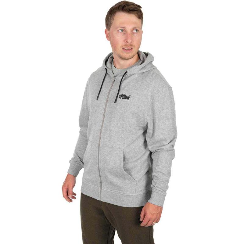 Spomb Grey Hoodie full Zip SMALL