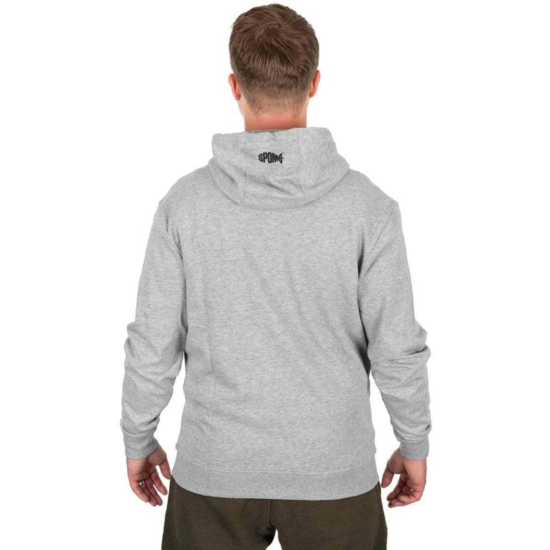 Spomb Grey Hoodie full Zip SMALL