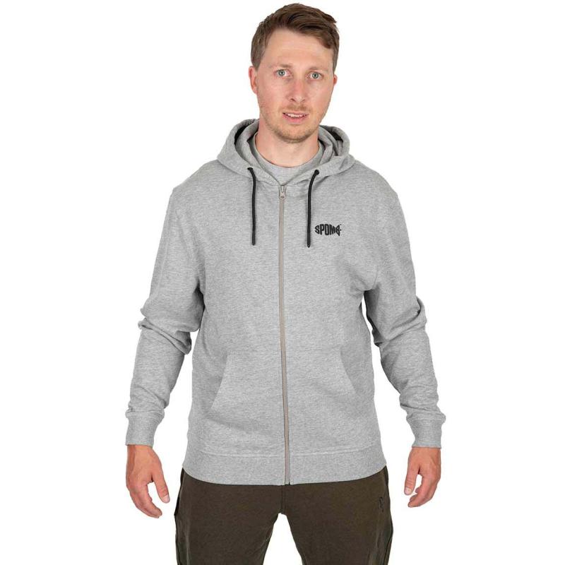 Spomb Grey Hoodie full Zip 3XL