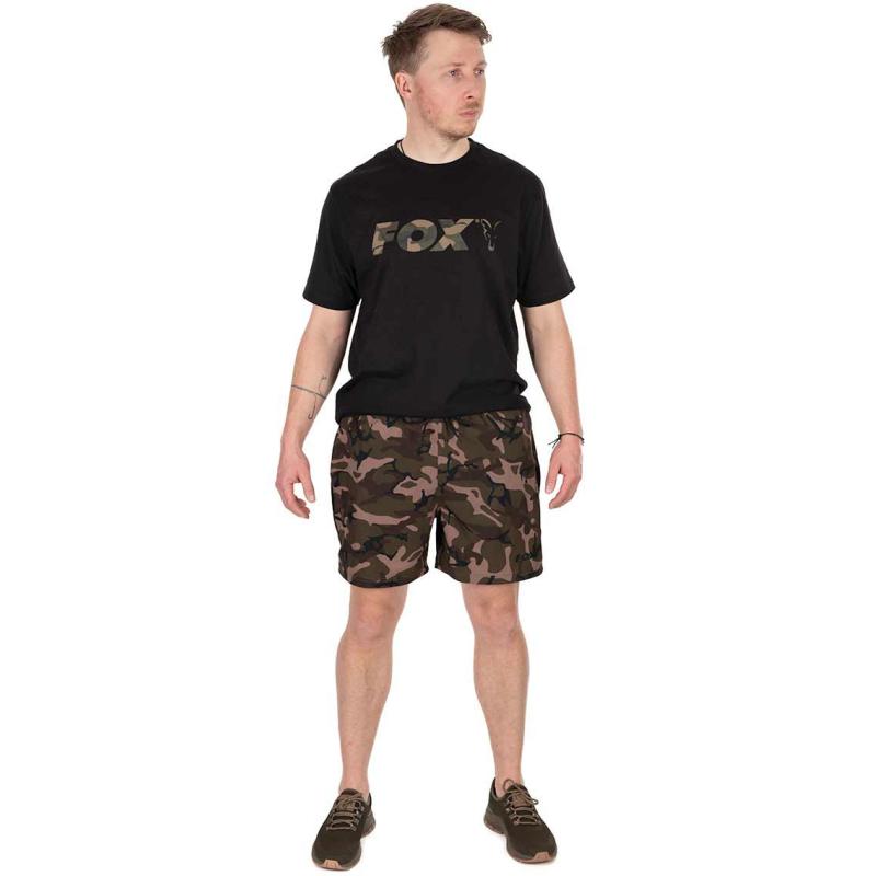 Fox Black / Camo LW Swim Shorts Large