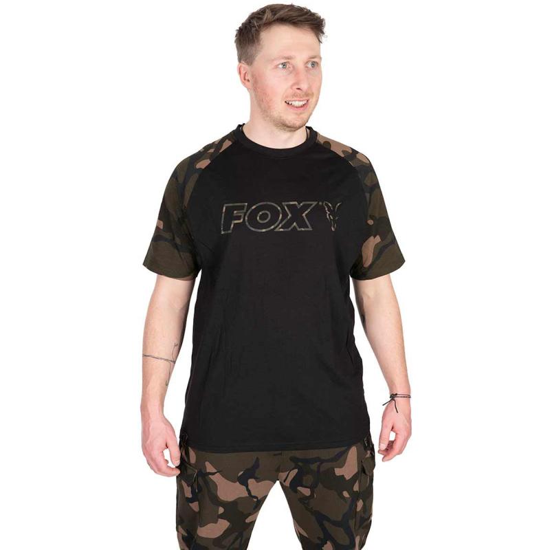 Fox Black / Camo Outline T - large