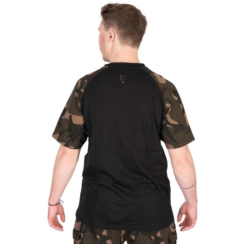 Fox Black / Camo Outline T - large