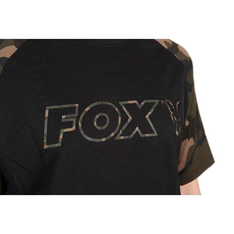 Fox Black / Camo Outline T - large