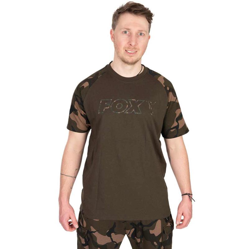 Fox khaki / Camo Outline T - large