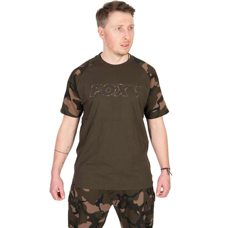 Fox khaki / Camo Outline T - large