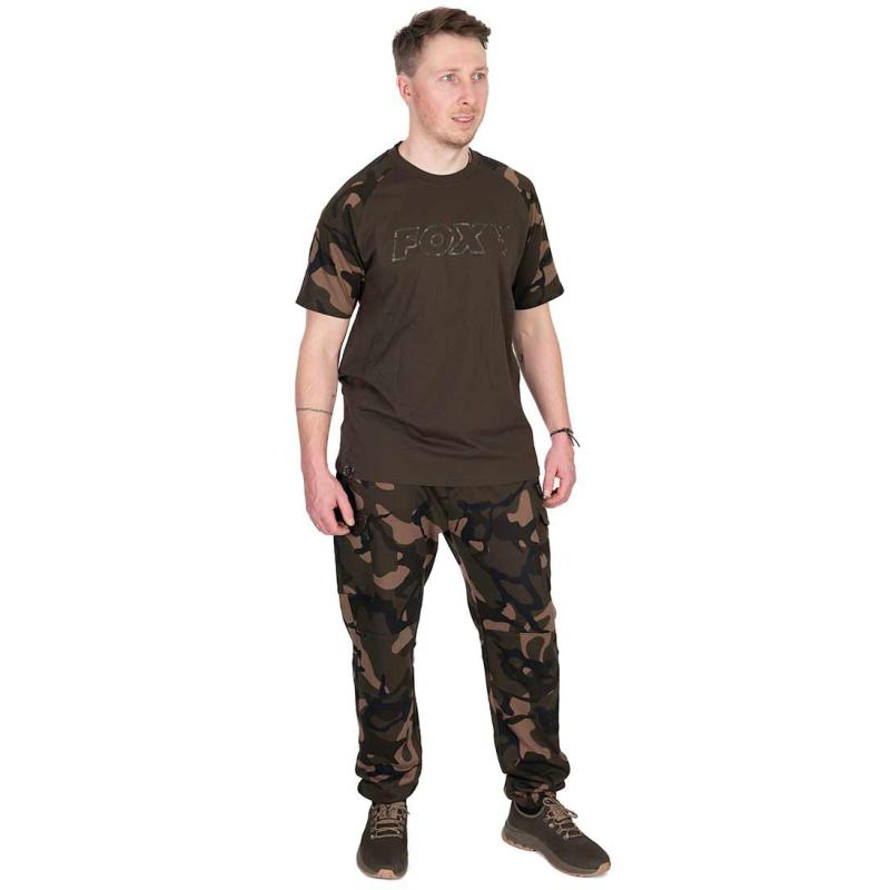 Fox khaki / Camo Outline T - large