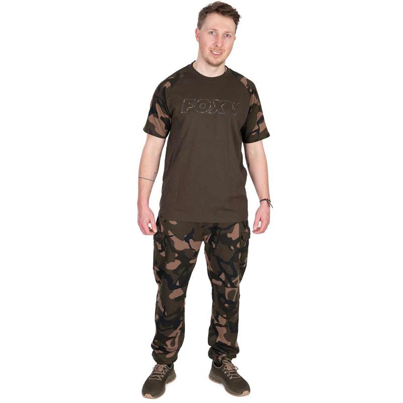 Fox khaki / Camo Outline T - large