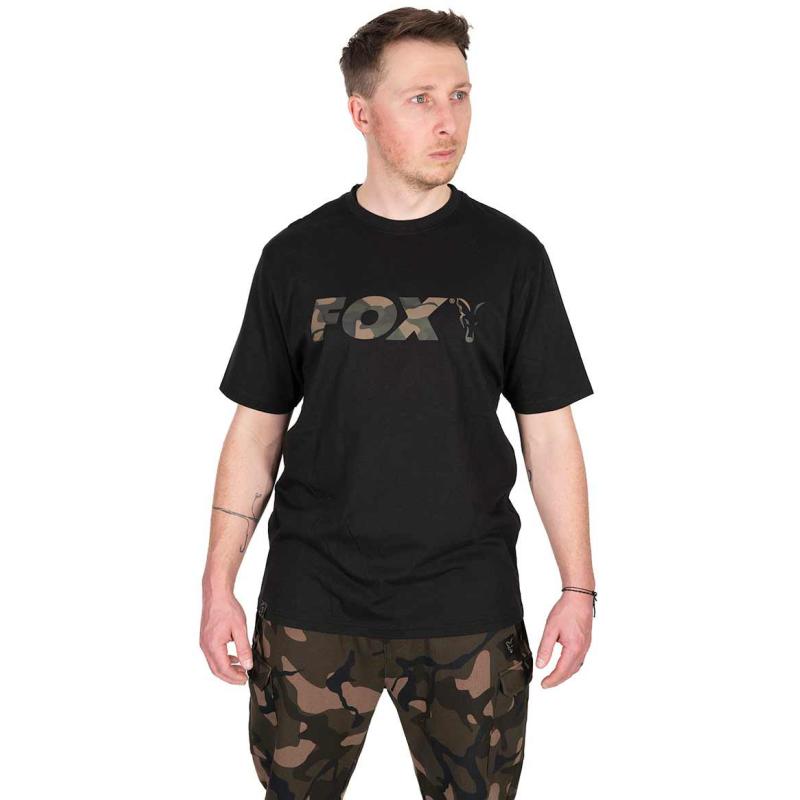 Fox Black / Camo Logo T SMALL