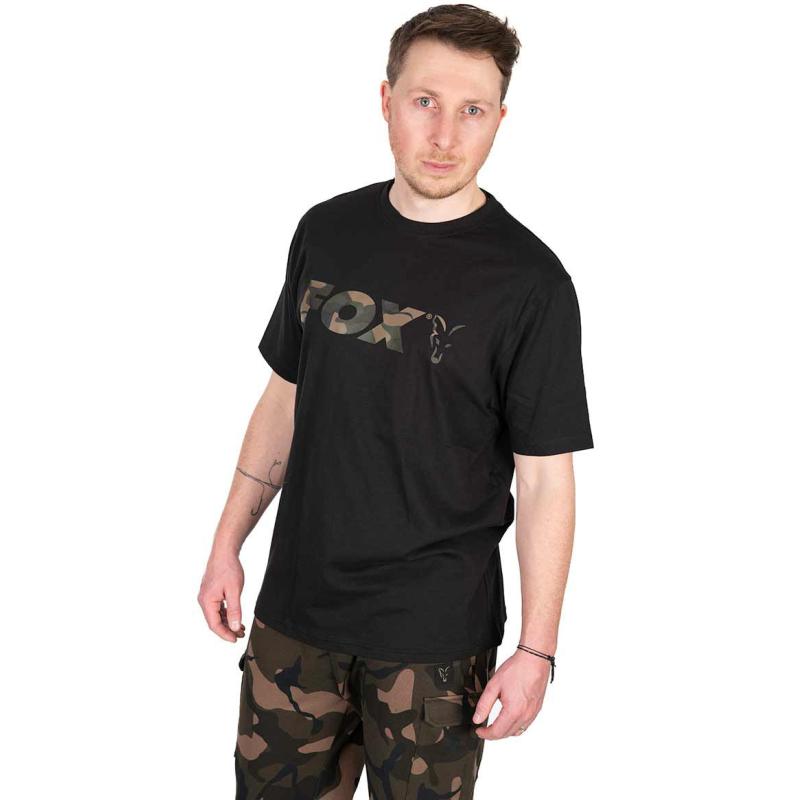 Fox Black / Camo Logo T SMALL