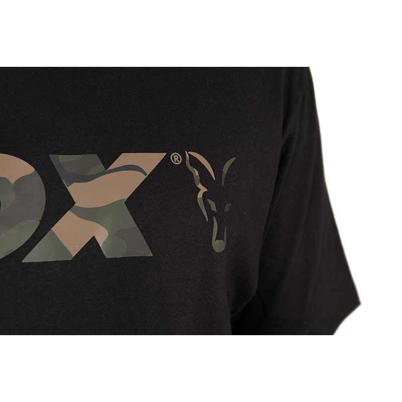 Fox Black / Camo Logo T SMALL