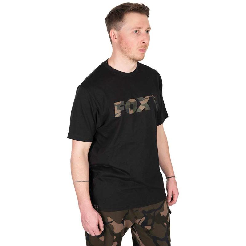 Fox Black / Camo Logo T SMALL