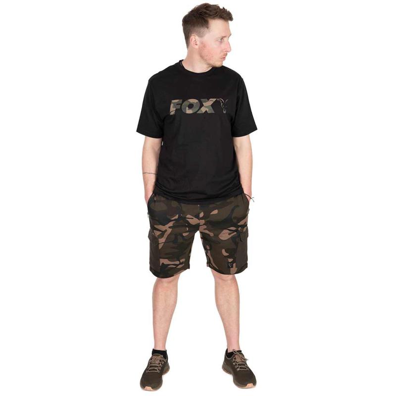 Fox Black / Camo Logo T SMALL