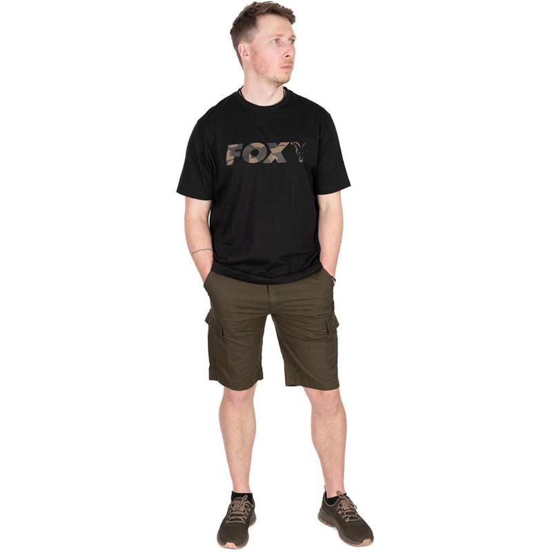 Fox Black / Camo Logo T SMALL